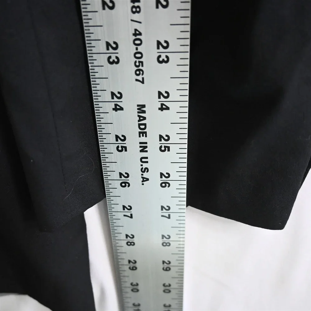 Calvin Klein 48L Black 100% Wool Mens‎ Tux Tuxedo Dinner Jacket